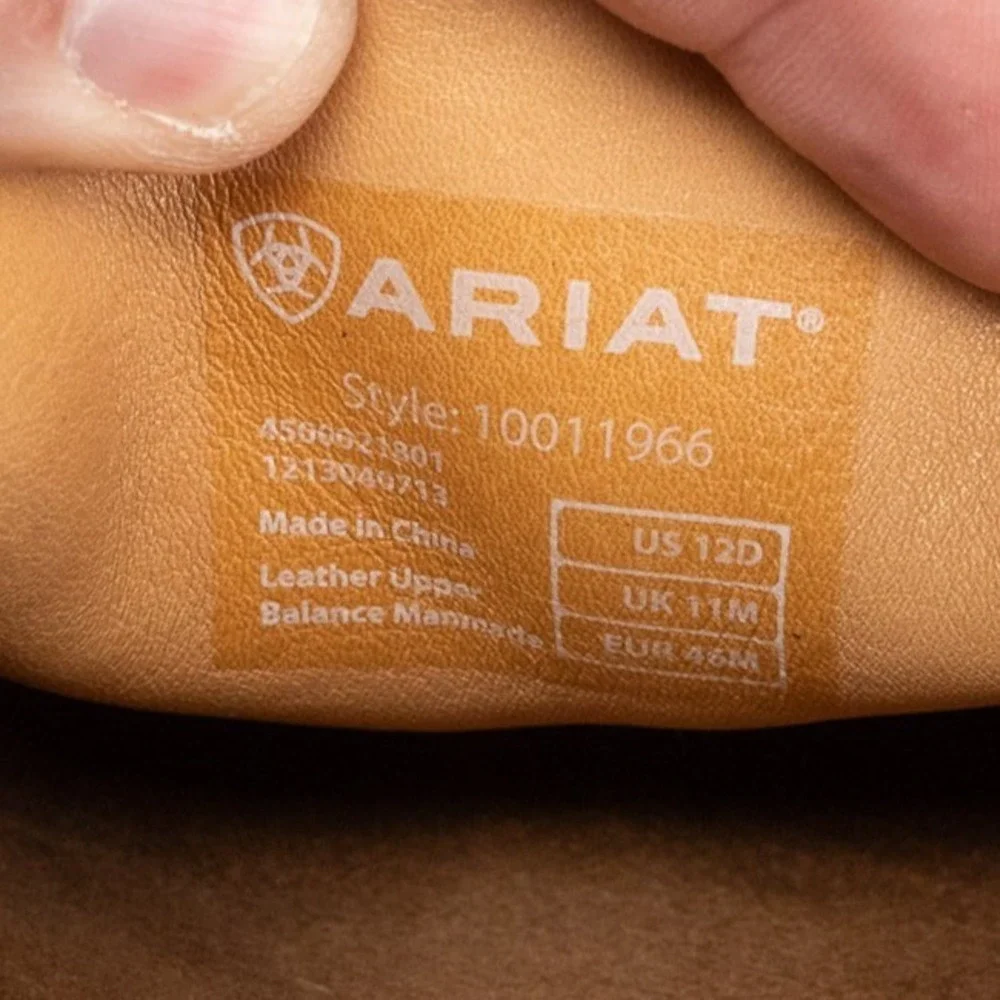 Ariat Advanced Cushioning (10011966) Slip On Mens Size 12 D Distressed